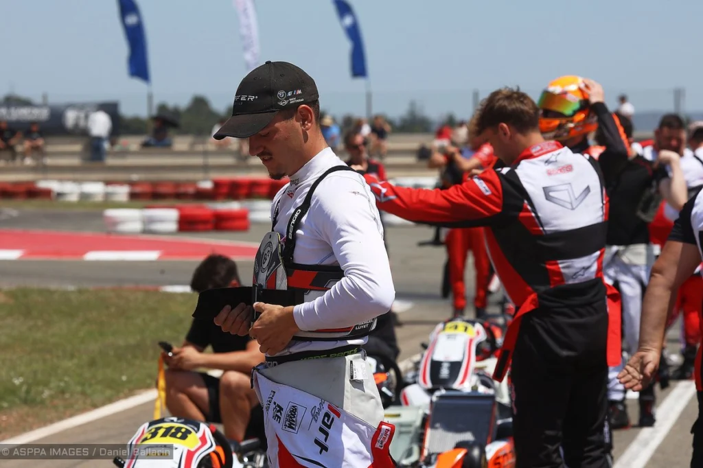 opening round of the 2025 FIA Karting European Championship — KZ2, image 3: motorsport action at Kartódromo Internacional Lucas Guerrero, Chiva, Valencia, Spain, photographer Daniel Ballarín López, ASPPA IMAGES and DBL Photoagency